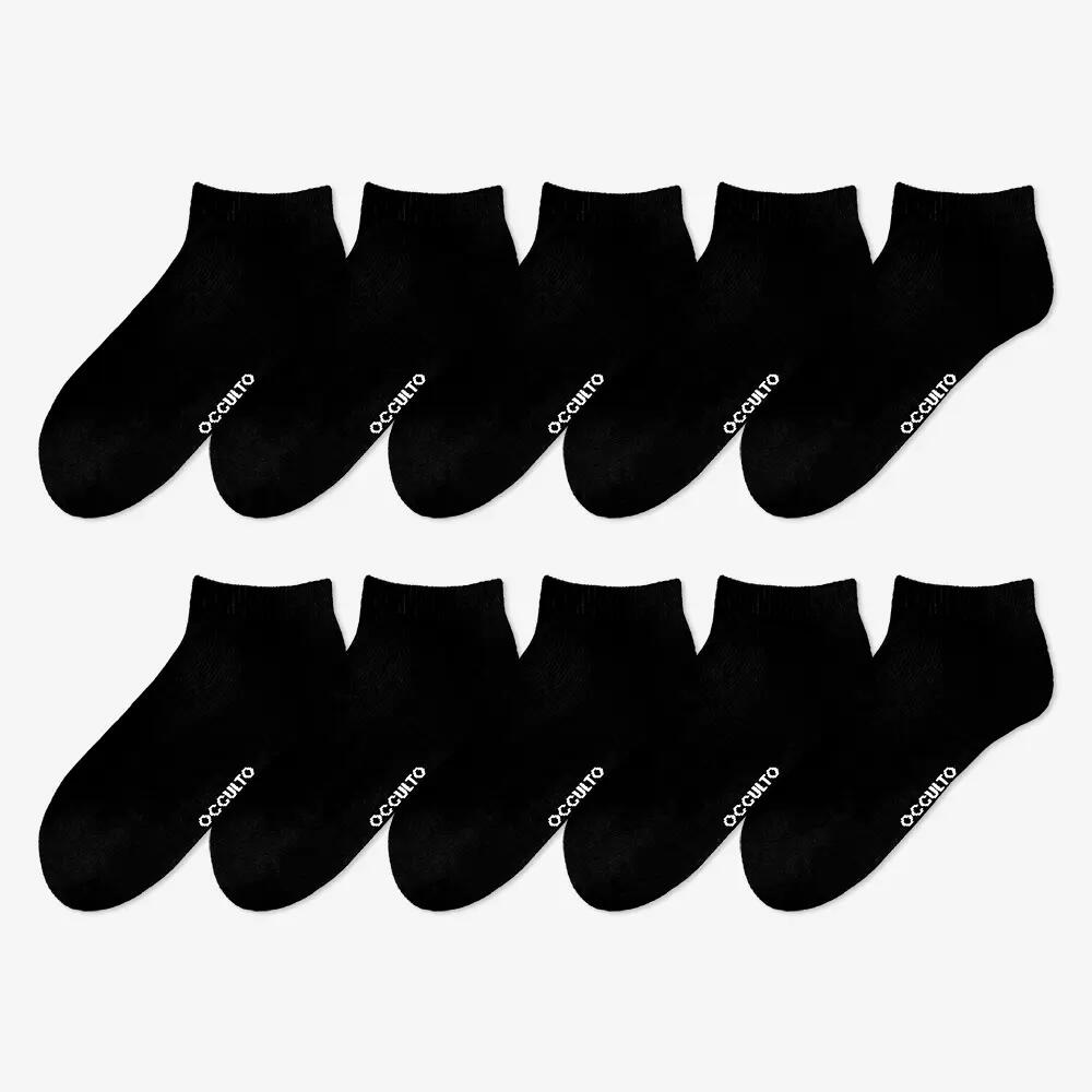 Damen & Herren 100% Baumwolle Sneaker Socken 10er Pack (Modell: Manu) 2/6
