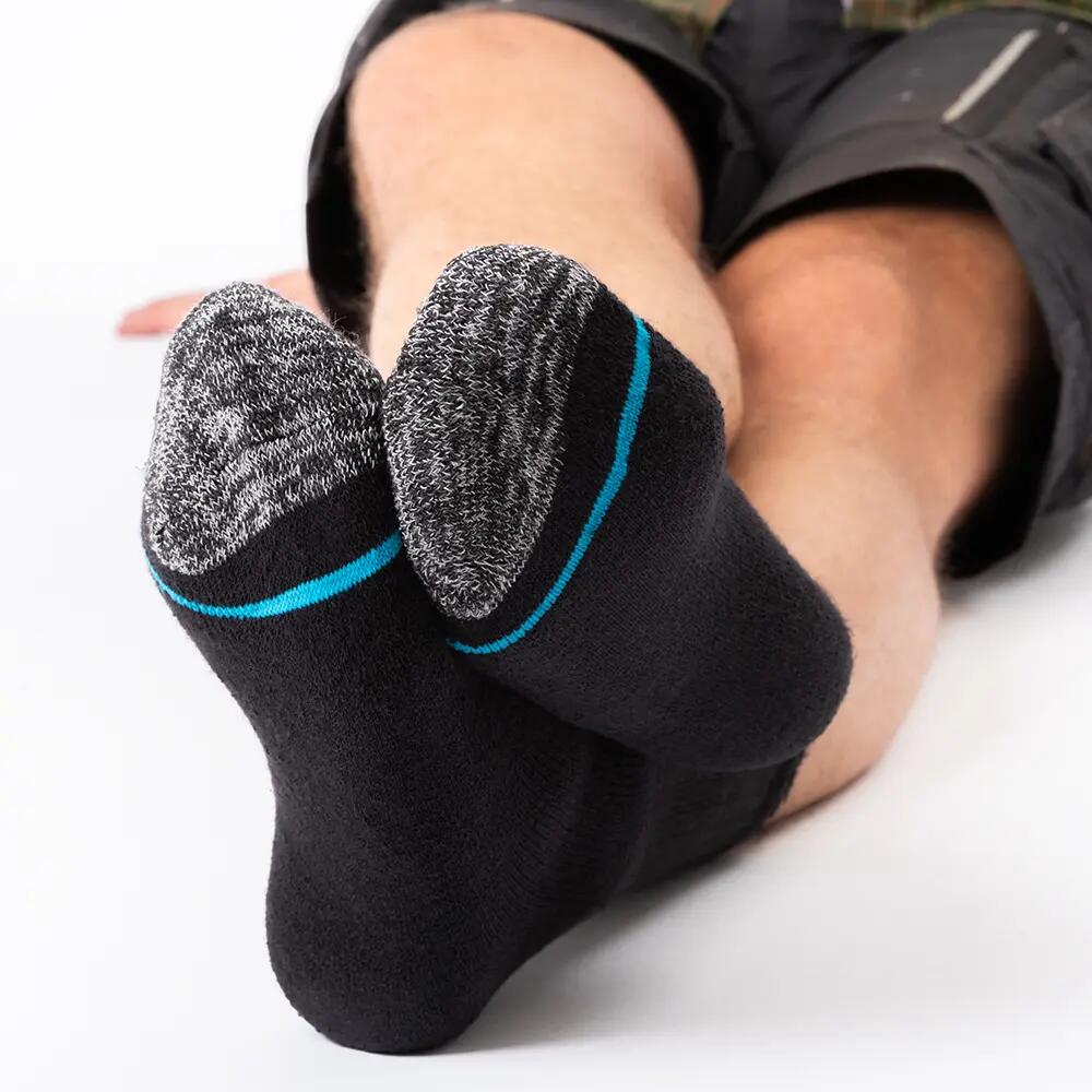 Herren Arbeitssocken 10er Pack (Modell: Karl) Blk-Blu 43-46 3/6