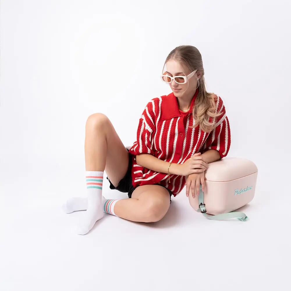 Damen Retro Tennis Socken 6er Pack (Modell: Steffi) 9/9