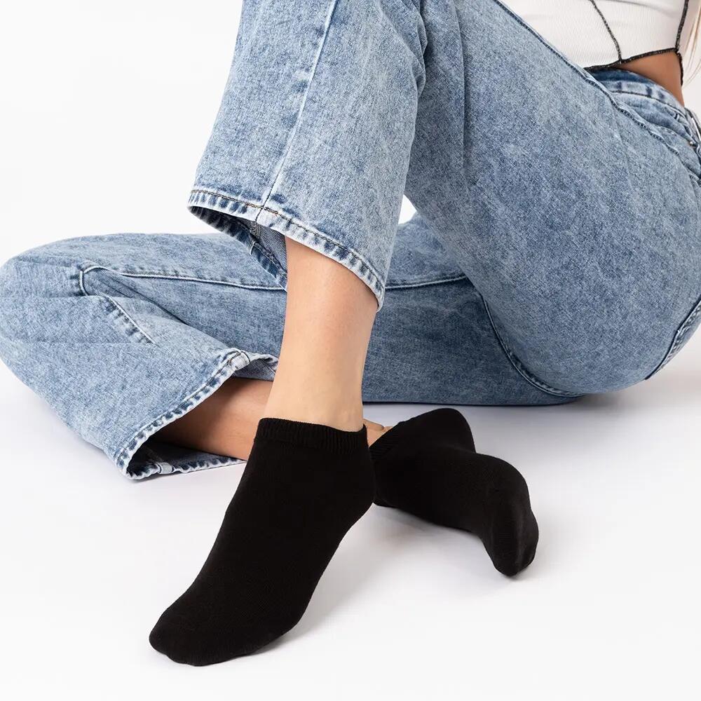 Damen & Herren 100% Baumwolle Sneaker Socken 10er Pack (Modell: Manu) 5/6