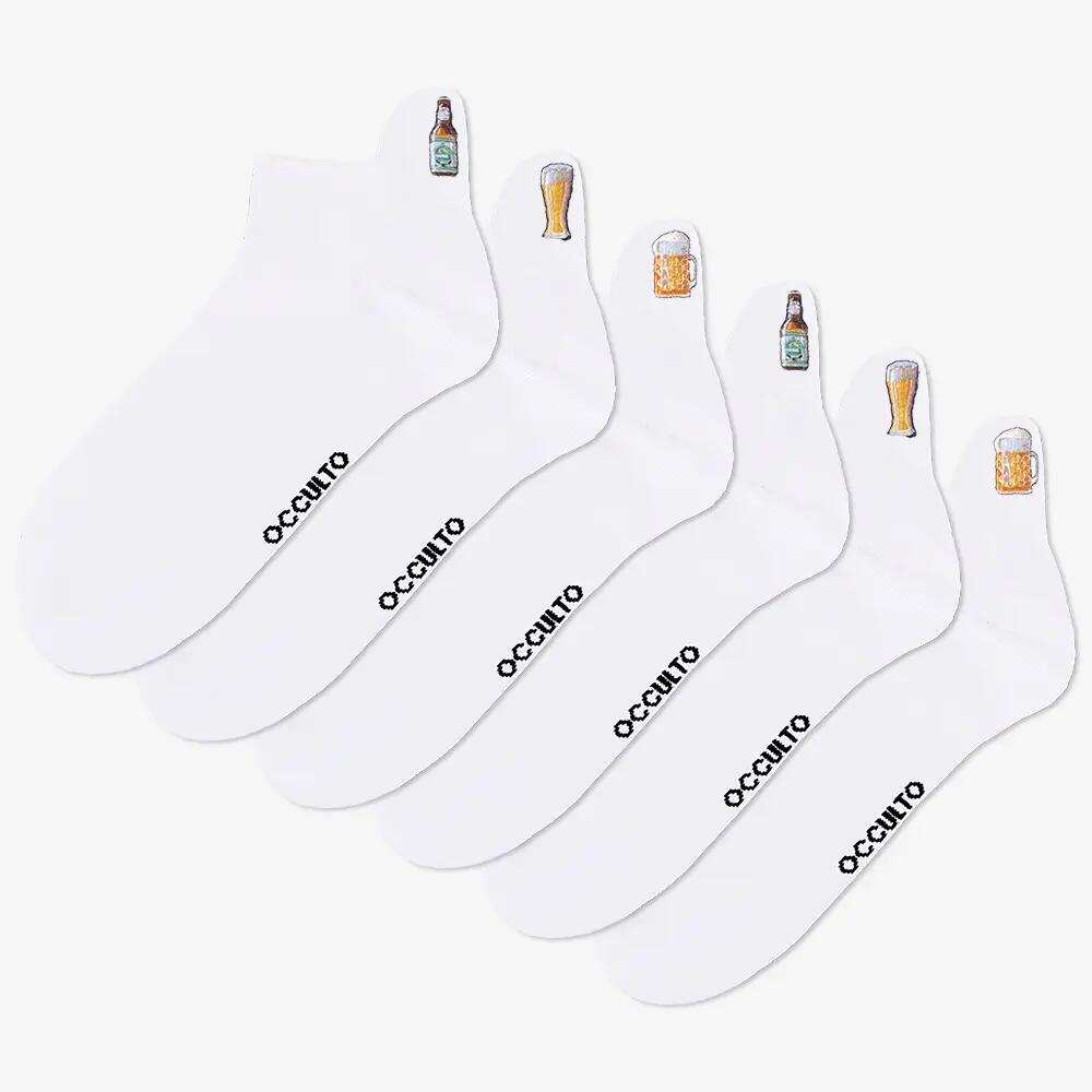 Damen & Herren Motiv Sneaker Socken 3-6er Pack (Modell: Luca) 2/7
