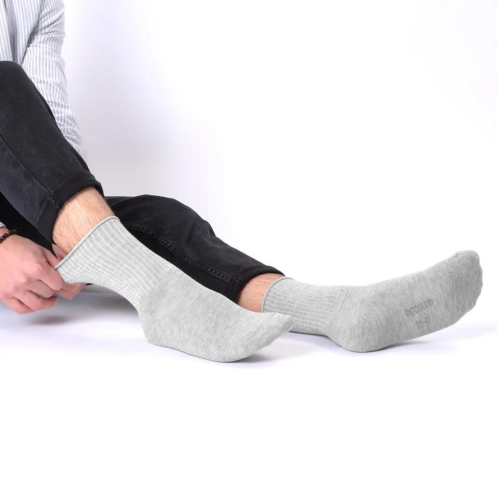 Damen & Herren Socken ohne Gummibund 10er Pack (Modell: Velano) BlueMix 39-42 4/6