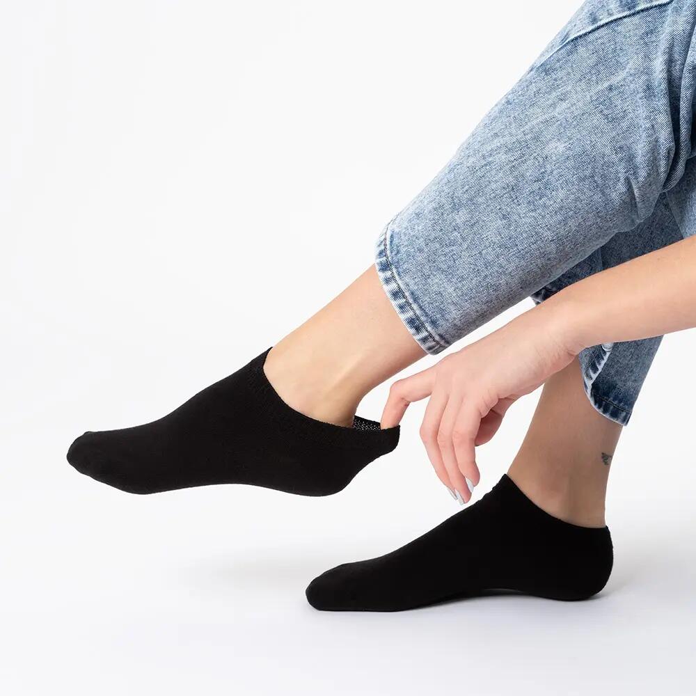 Damen & Herren 100% Baumwolle Sneaker Socken 10er Pack (Modell: Manu) 4/6