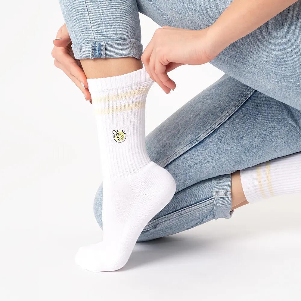 Damen & Herren Motiv Tennissocken 3er Pack (Modell: Summer) 3/6