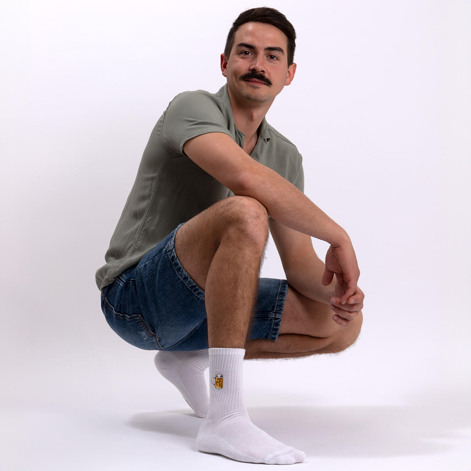 Damen & Herren Motiv Tennissocken 3er Pack (Modell: Robin) 5/6