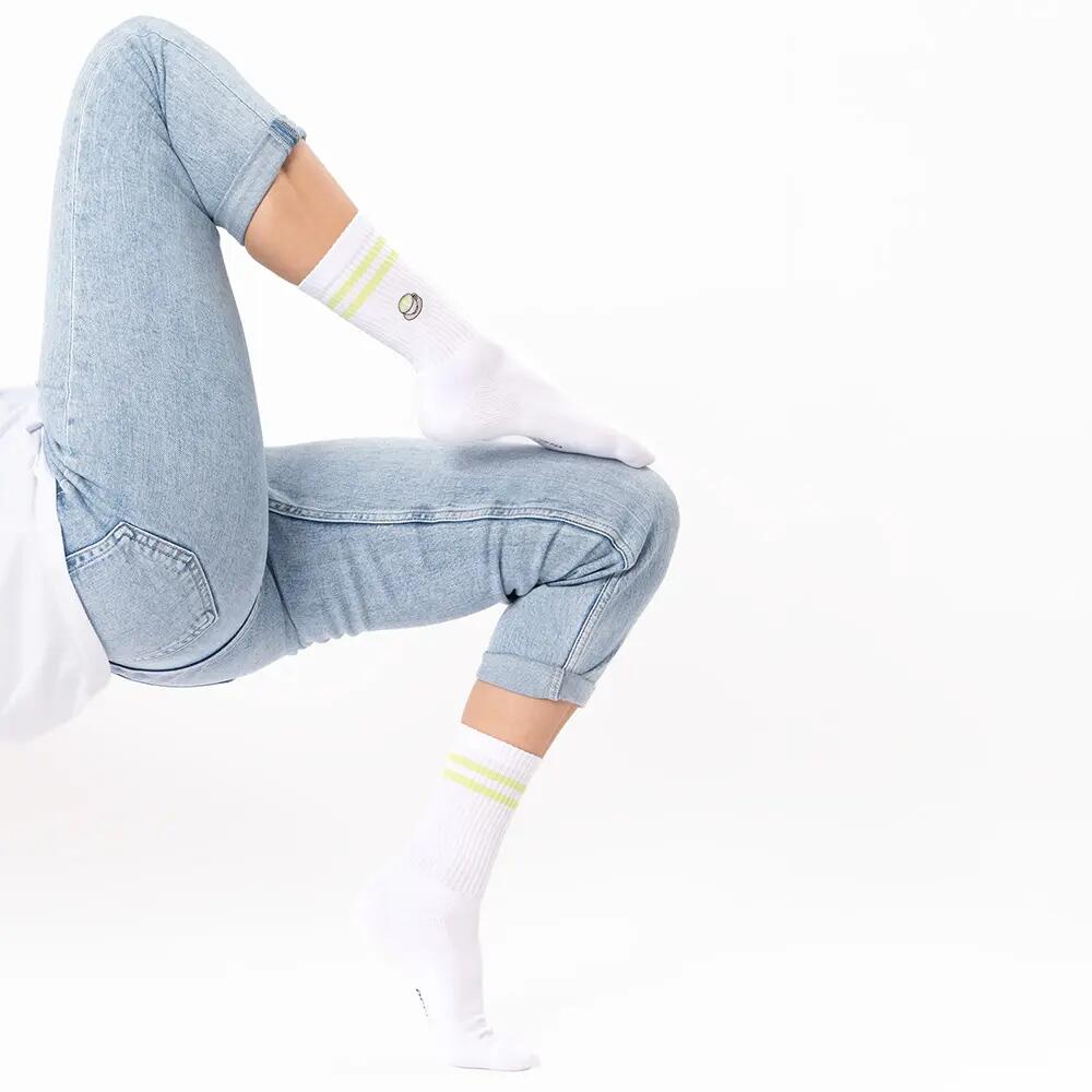 Damen & Herren Motiv Tennissocken 3er Pack (Modell: Summer) 4/6