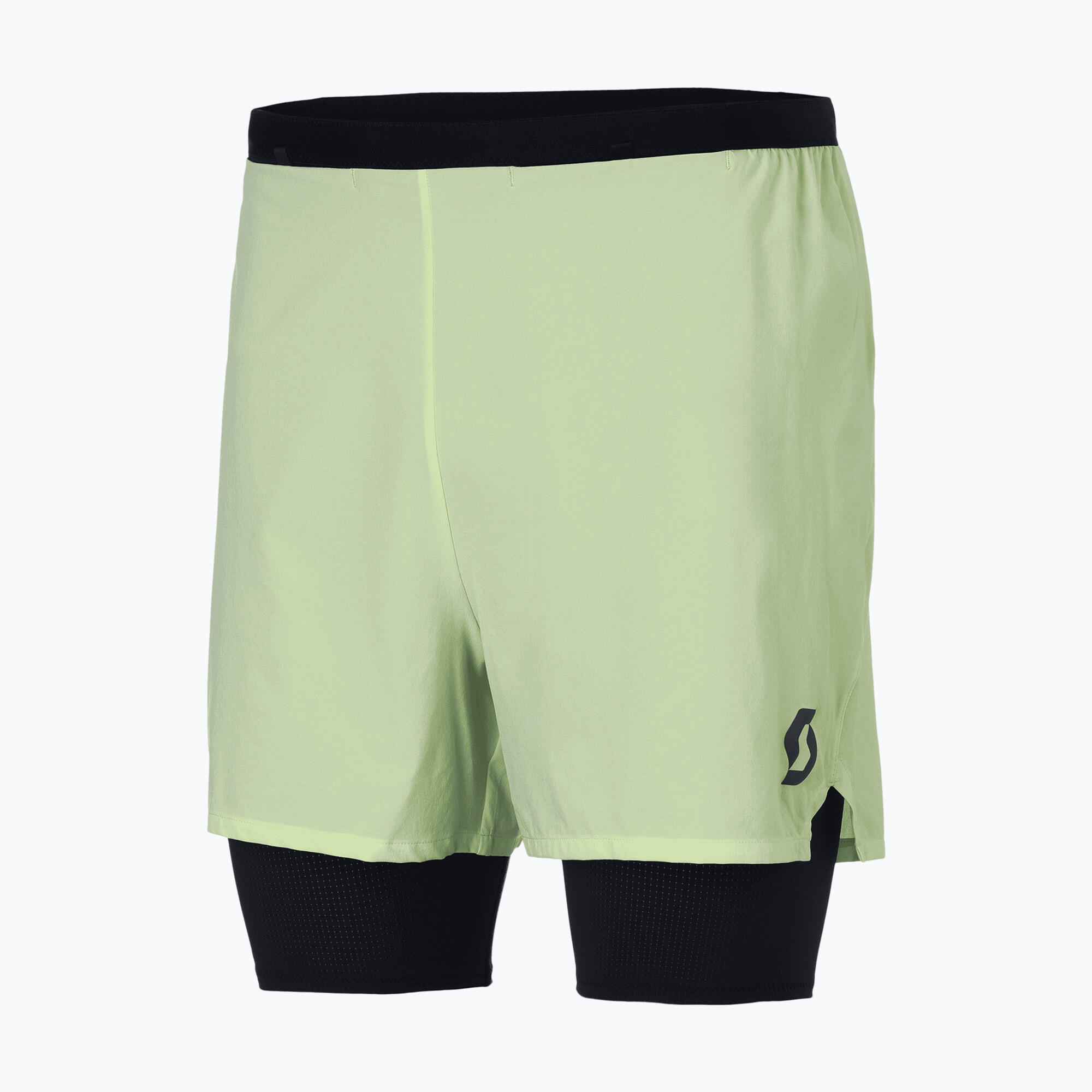 Spodenki do biegania męskie SCOTT Hybrid Endurance Tech acid yellow/black