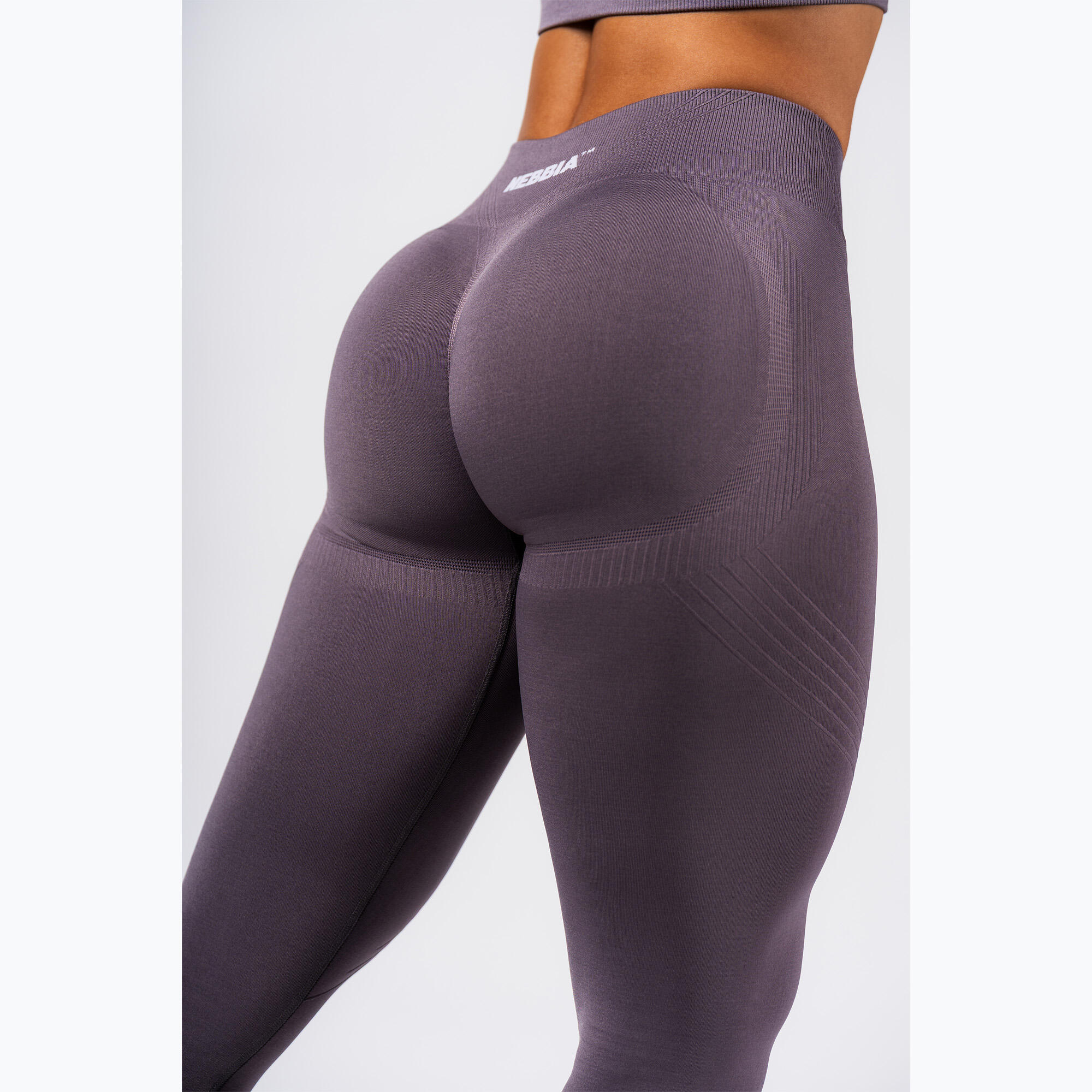 Legginsy treningowe damskie NEBBIA Flow Seamless Maximum Push-Up 5/7