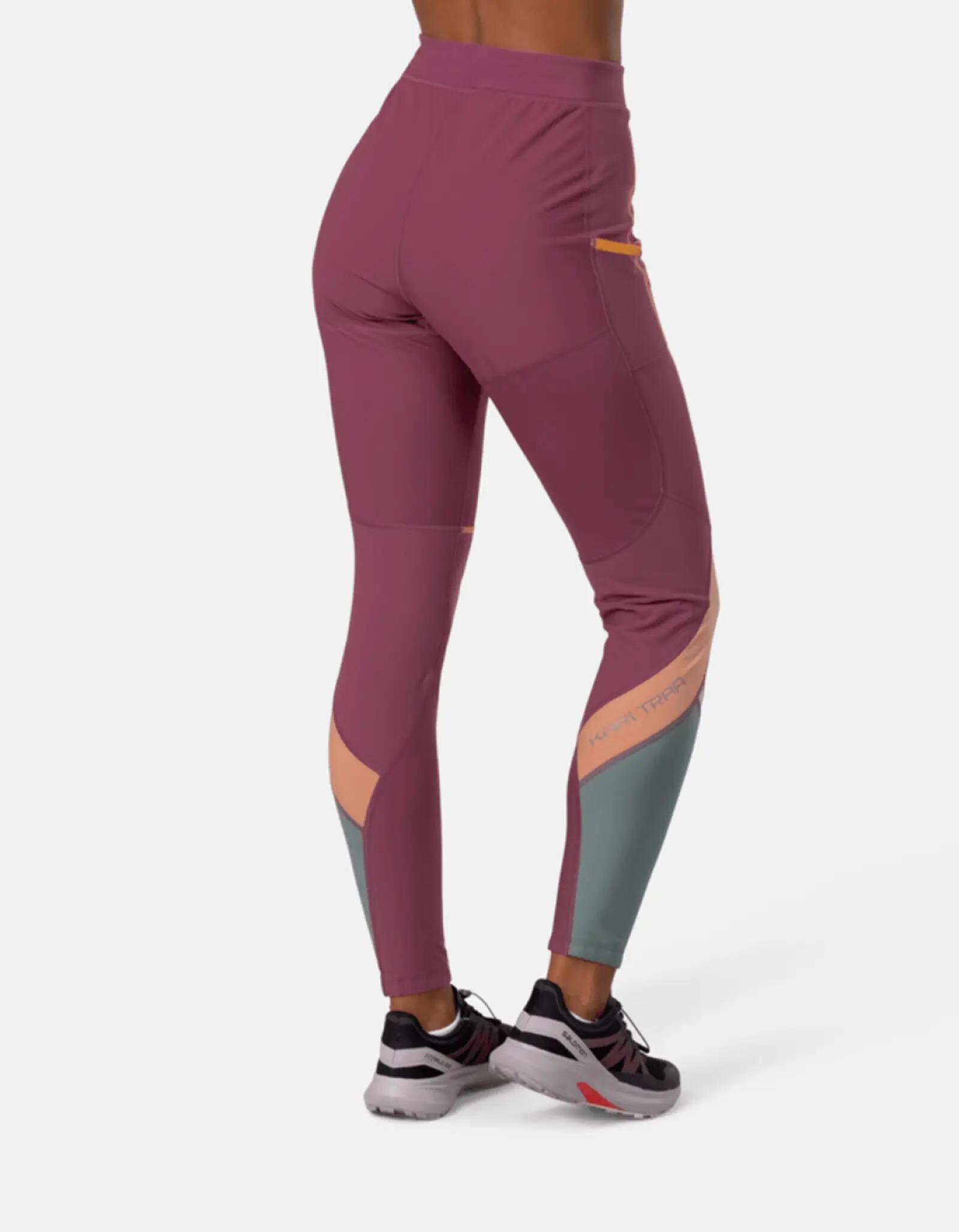 KARI TRAA Tirill Hybrid Tights - prugna 2/3
