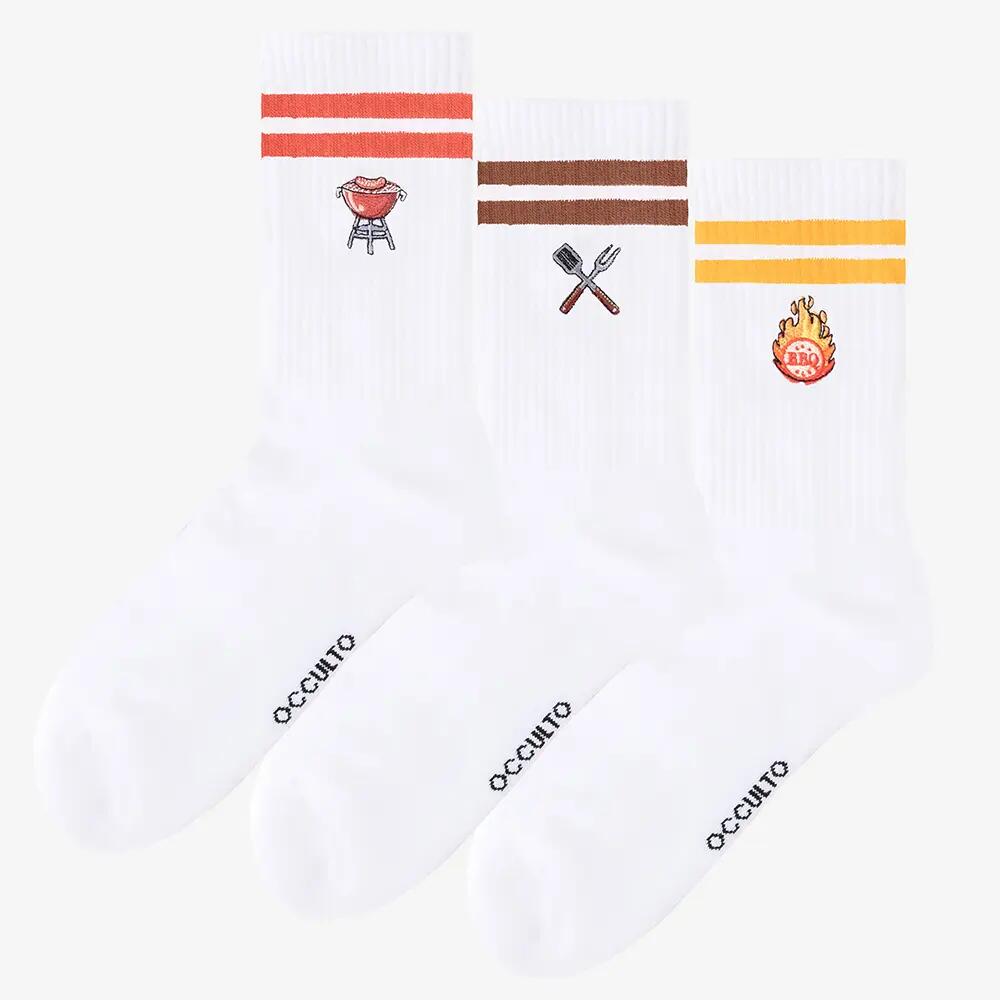 Damen & Herren Motiv Tennissocken 3er Pack (Modell: Rio) 2/6