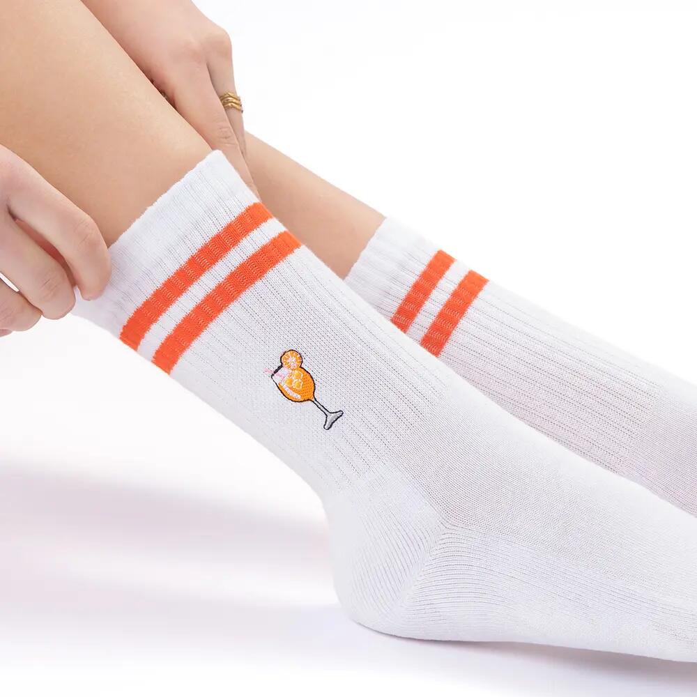 Damen & Herren Motiv Tennissocken 3er Pack (Modell: Summer) 4/6