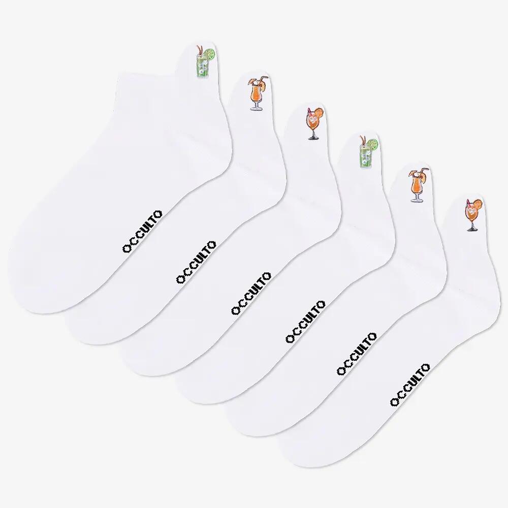 Damen & Herren Motiv Sneaker Socken 6er Pack (Modell: Luca) 2/7