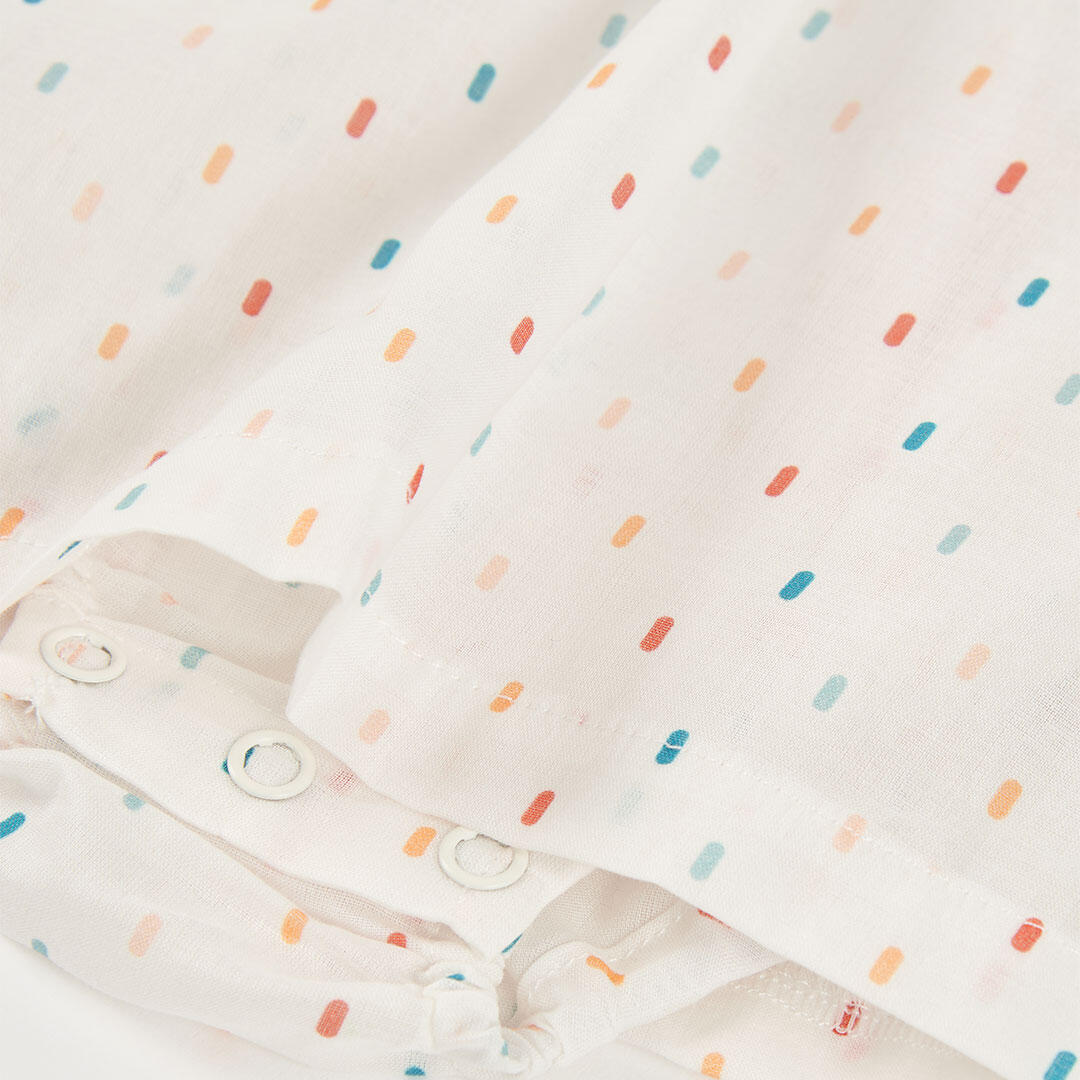 Vestidos de verano de tenis bebé niña boboli blanco 4/4