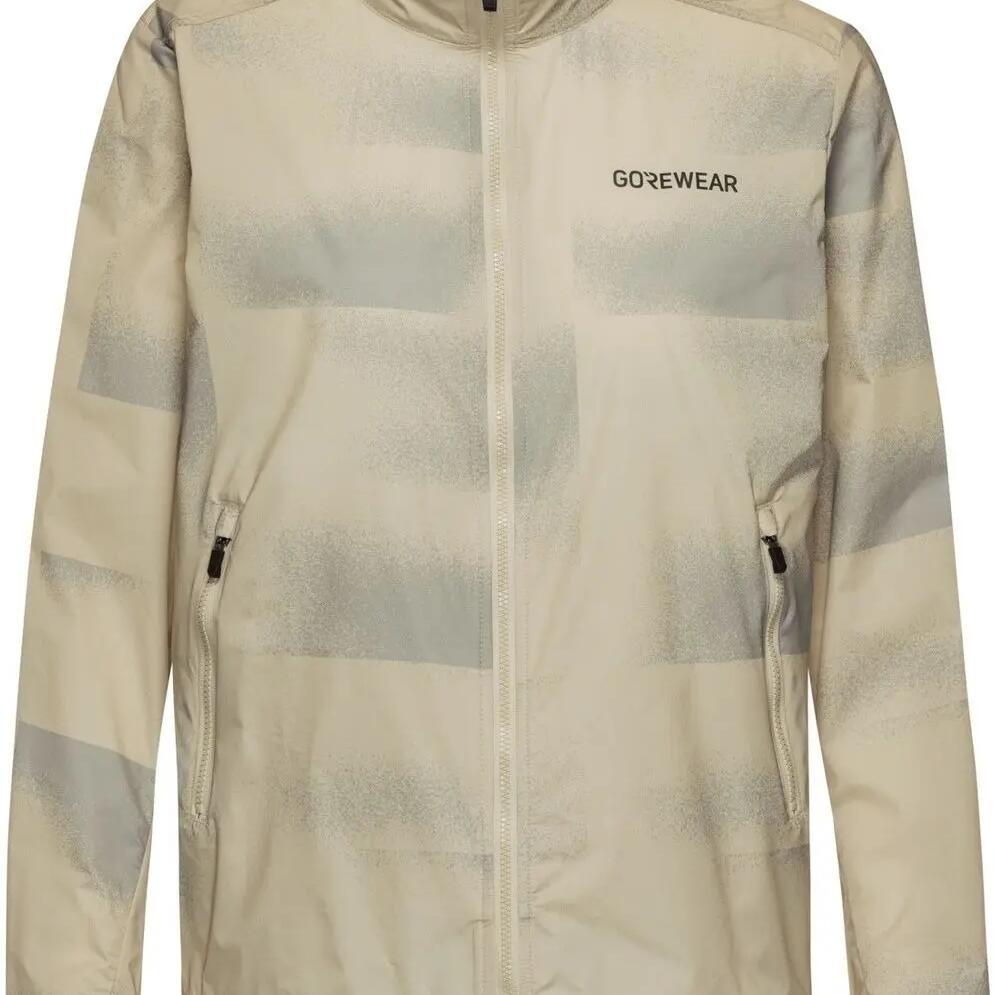 Gore Wear Concurve Cloud Women's Windbreaker Jacket in Beige and Gray