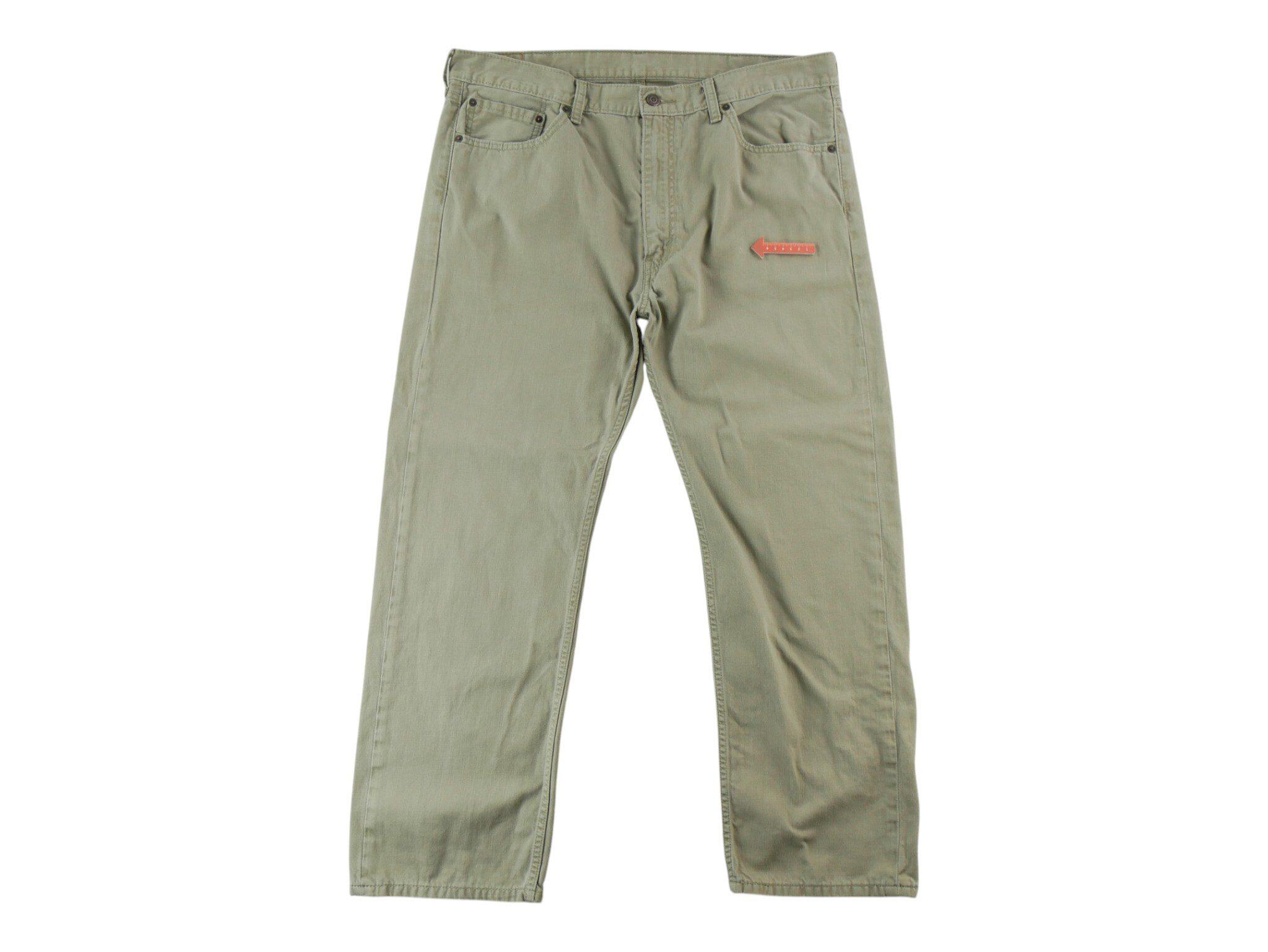 Levi Strauss spodnie męskie 505 regular beżowe 4/7