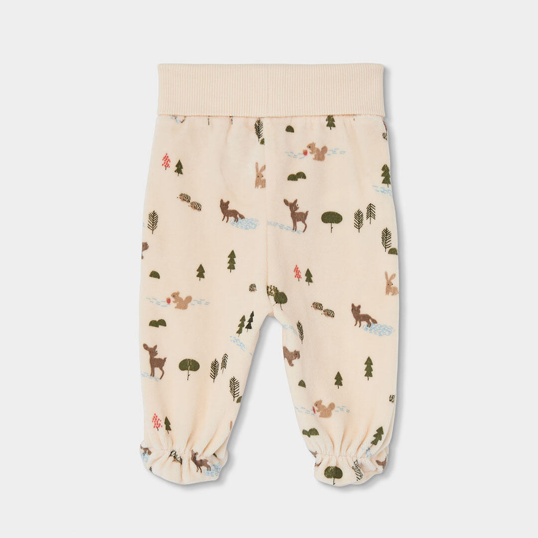 Conjunto punto bebé crudo estampado bosque animales 6/7