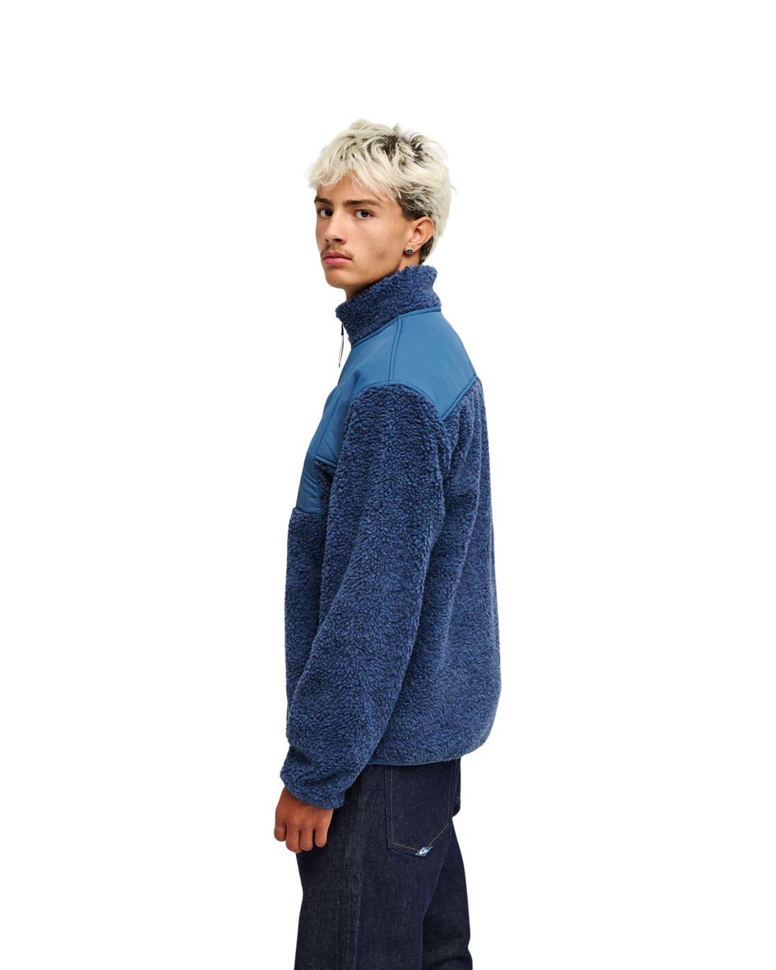 Groen sherpa-vest met rits SHALLOW WATER Blau Heren 3/4