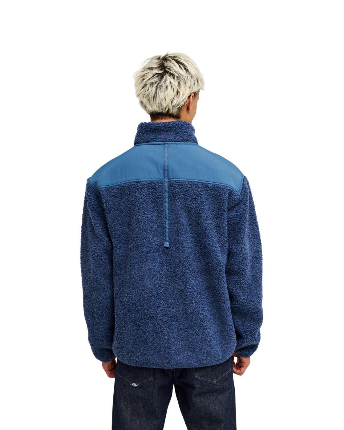 Groen sherpa-vest met rits SHALLOW WATER Blau Heren 2/4