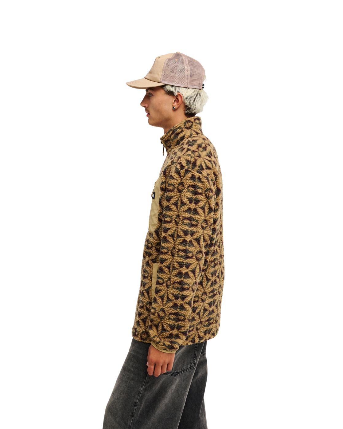 Fleece met Rits CLEAN COAST Braun Heren 2/4