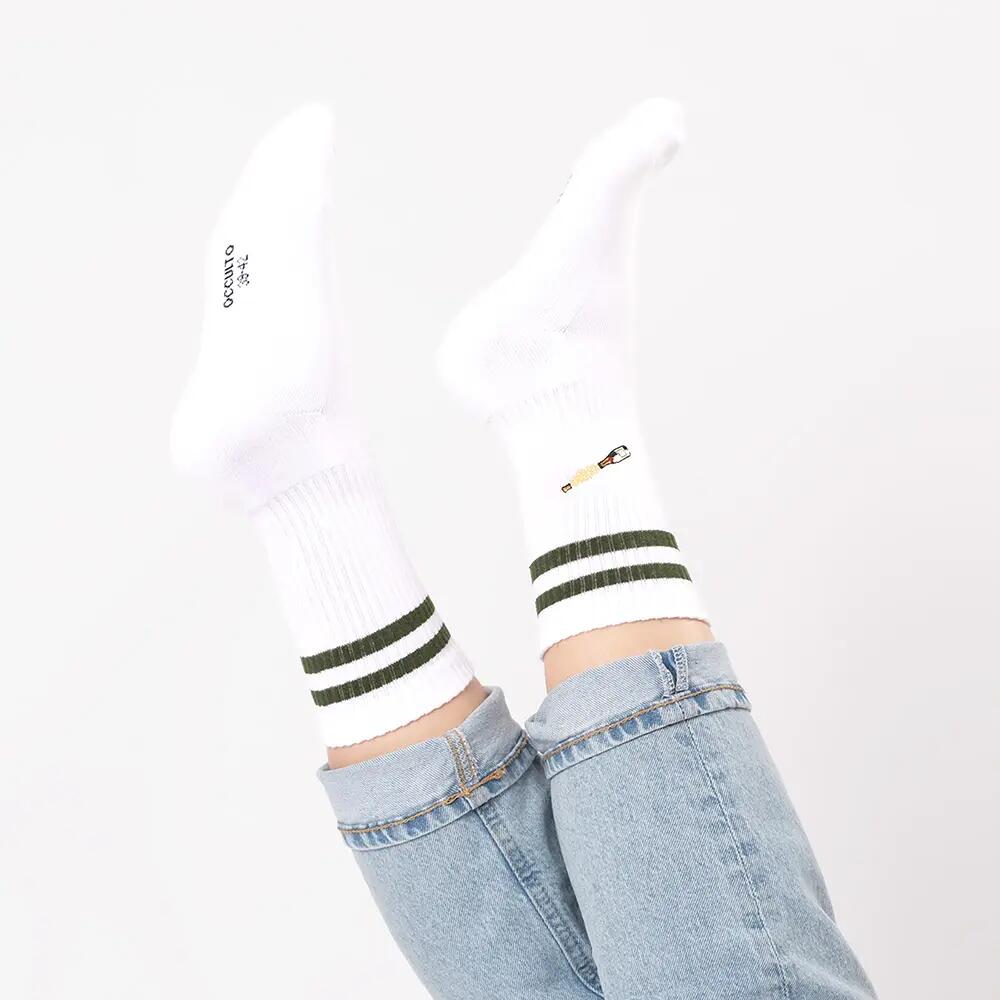 Damen & Herren Motiv Tennissocken 3er Pack (Modell: Summer) 4/6