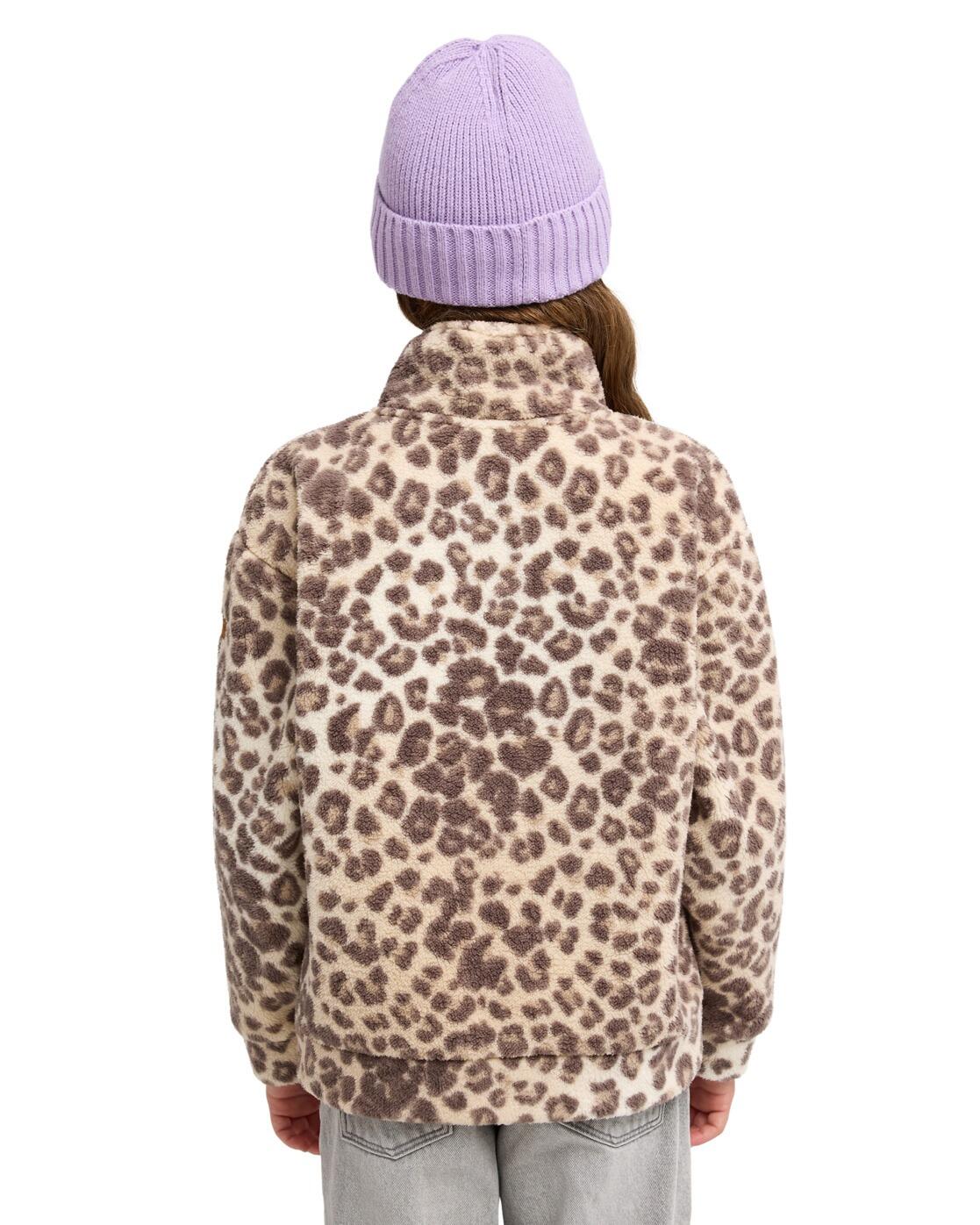 Fleece mit Reißverschlusskragen CALLING ALL MYS Beige Meisjes 4-16 2/4