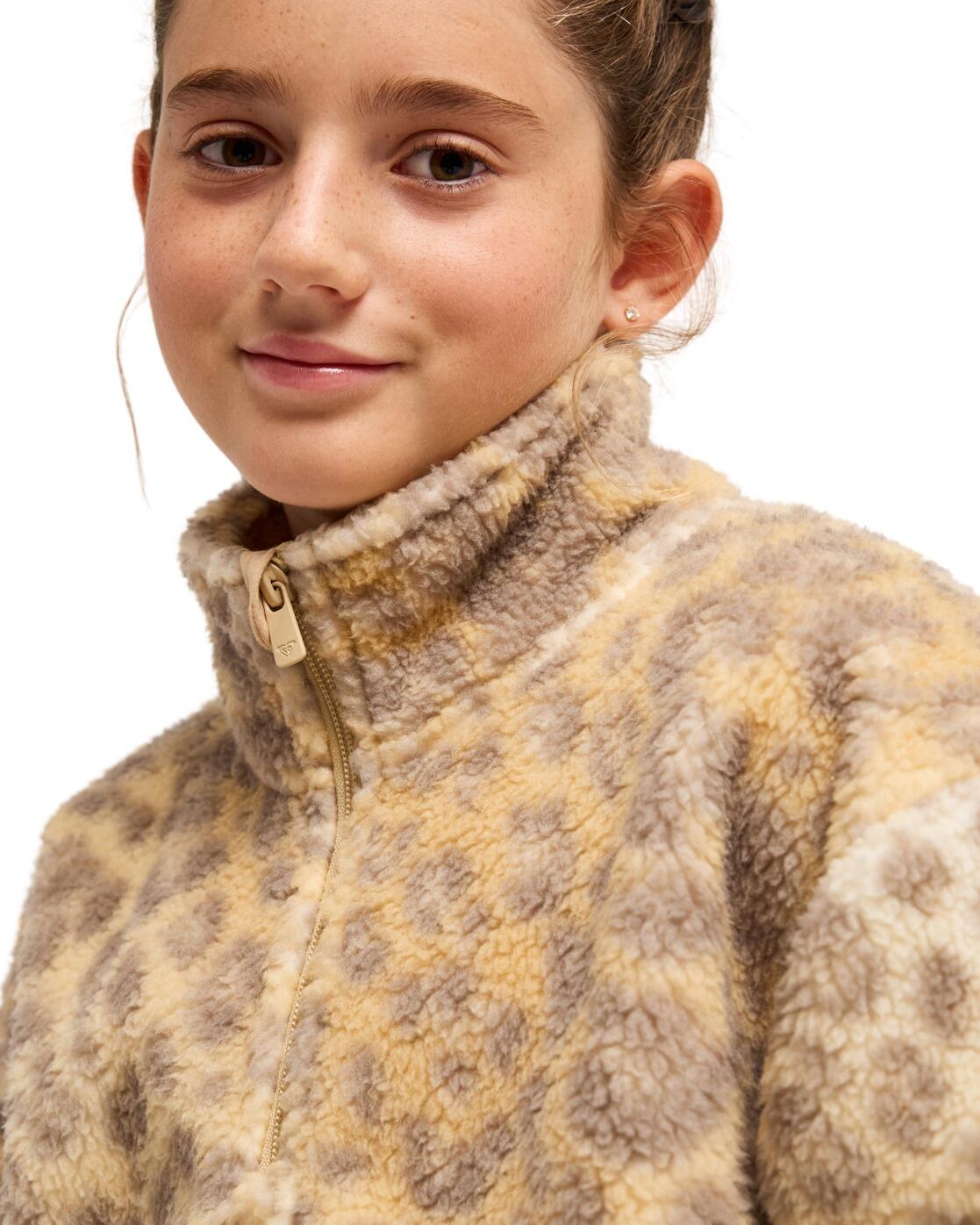 Fleece mit Reißverschlusskragen CALLING ALL MYS Beige Meisjes 4-16 4/4