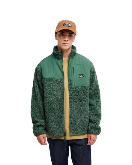 Veste Sherpa à fermeture éclair vert SHALLOW WATER Vert Homme