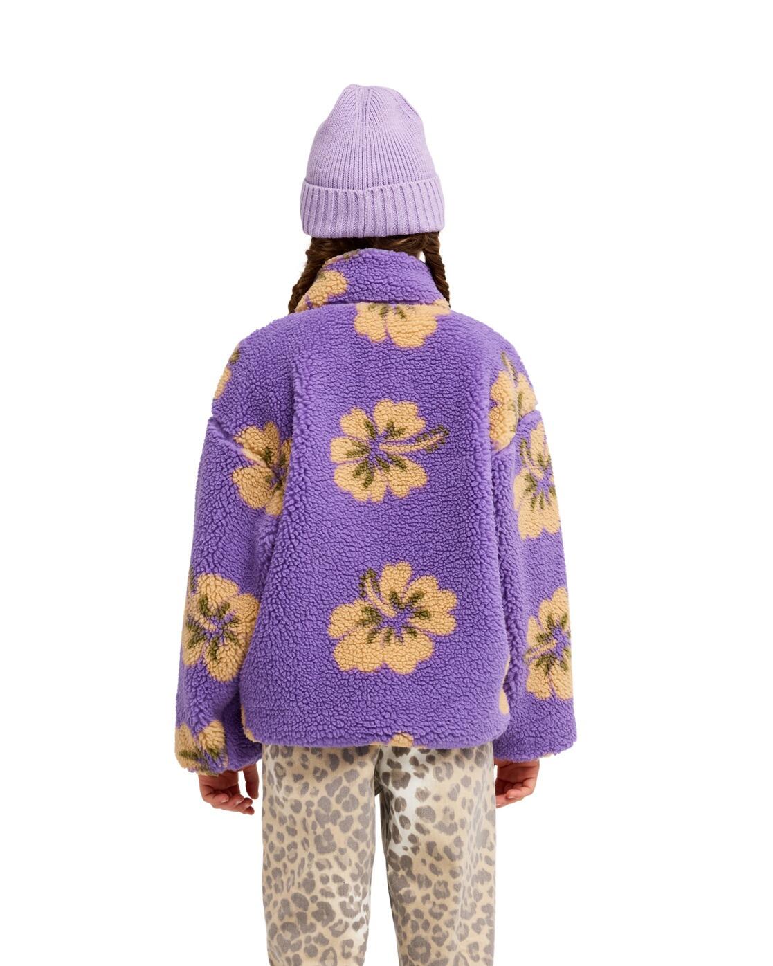 ZipHoodie LIKE ELECTRICITY Lila Meisjes 4-16 2/4