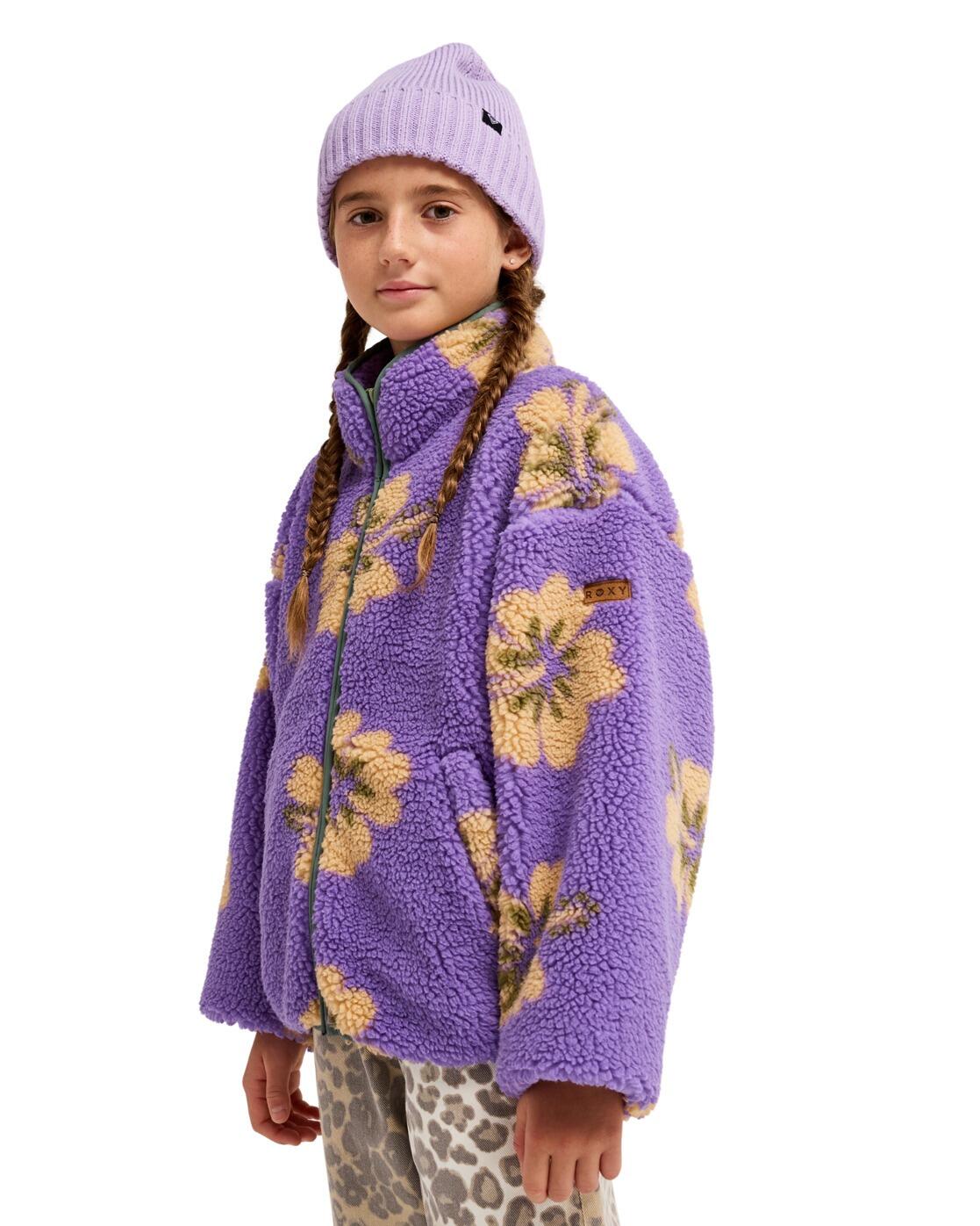 ZipHoodie LIKE ELECTRICITY Lila Meisjes 4-16 4/4