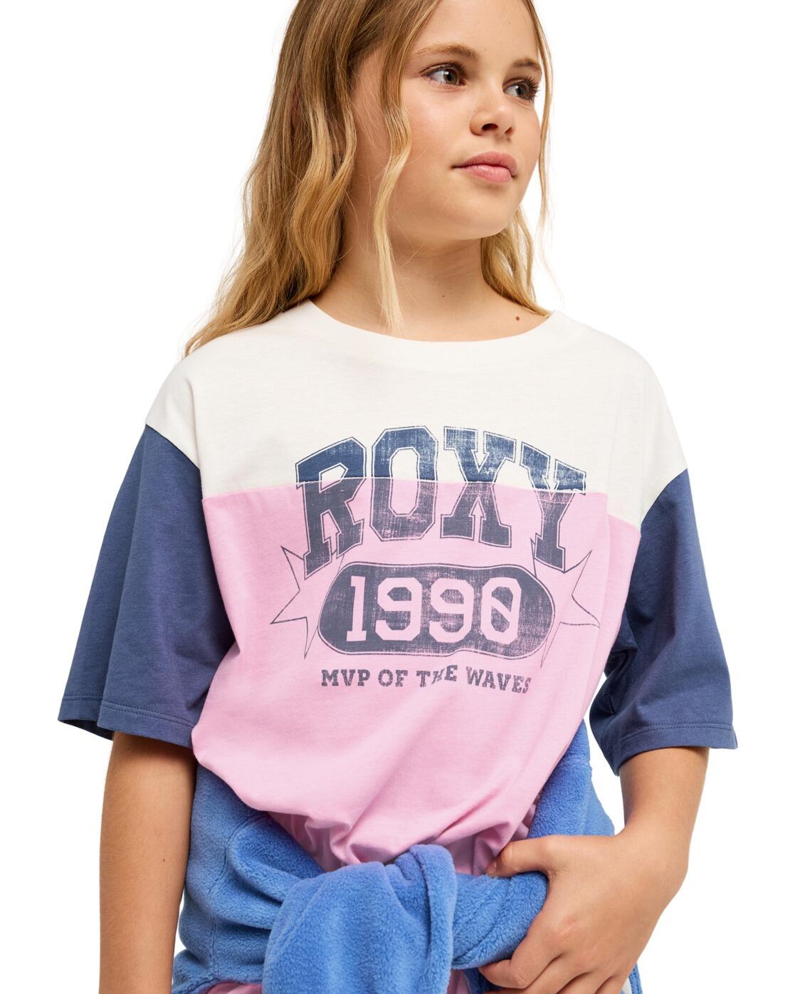 Lockeres Kurzarm-T-Shirt SNOW STARLIGHT Weiss Meisjes 4-16 4/4