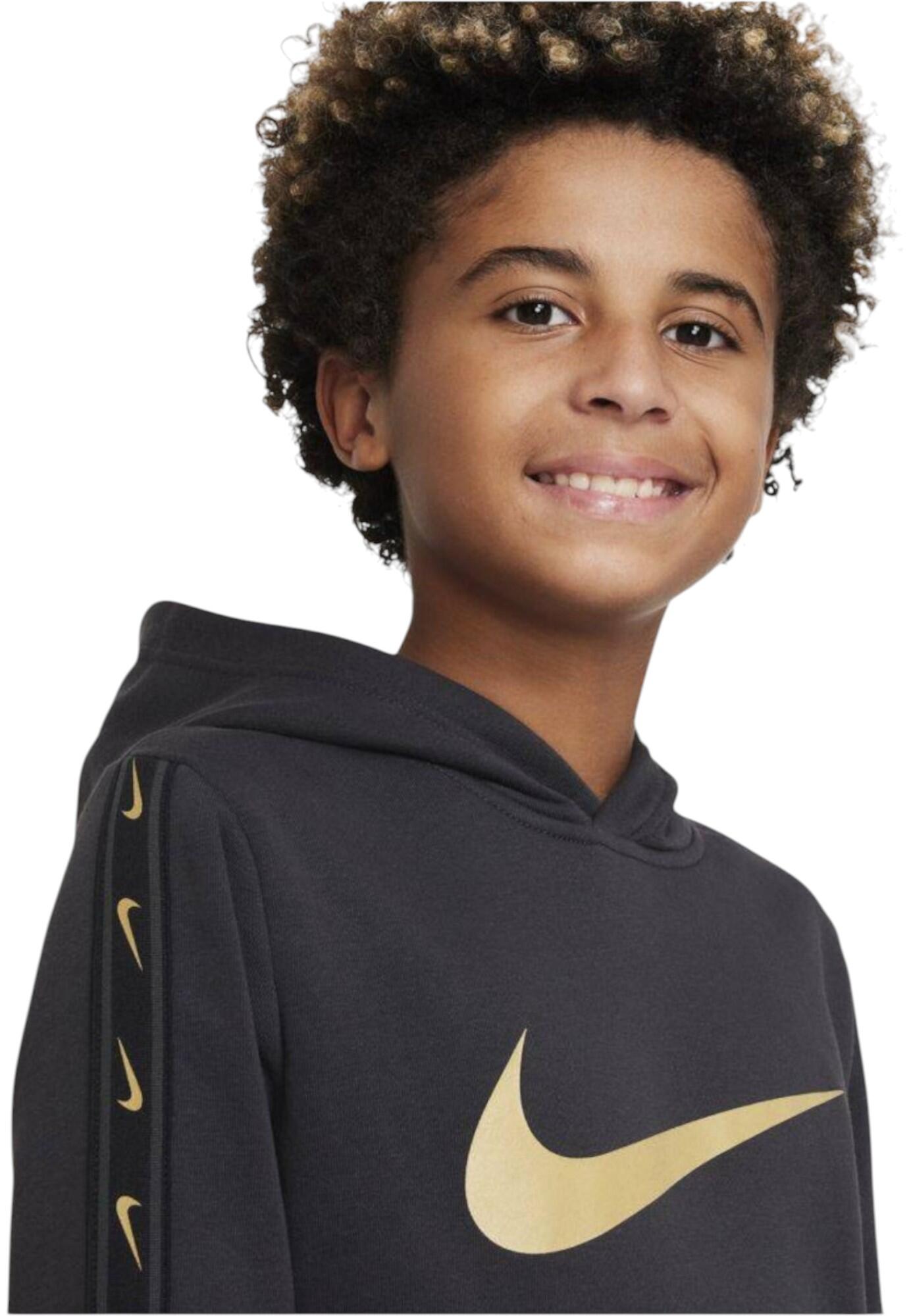 Nike Sportswear - Sudadera B NSW REPEAT SW FLC PO HOOD BB en algodón para niño 3/4