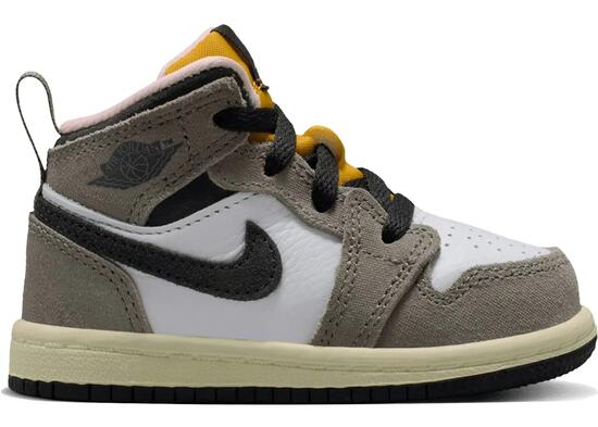 Jordan 1 Mid SE White Cave Stone (TD) - Baskets Mid-Top Enfant