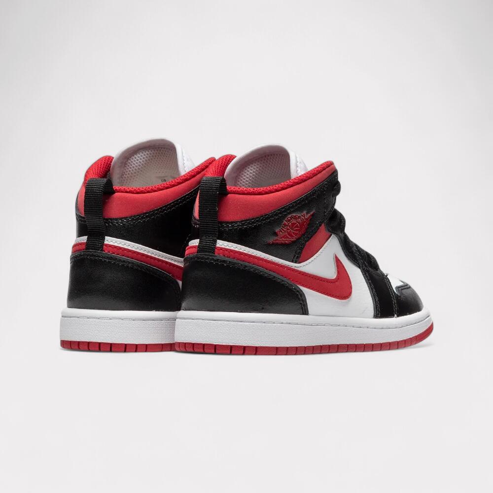Air Jordan 1 Mid - Gym Red (PS) 3/4