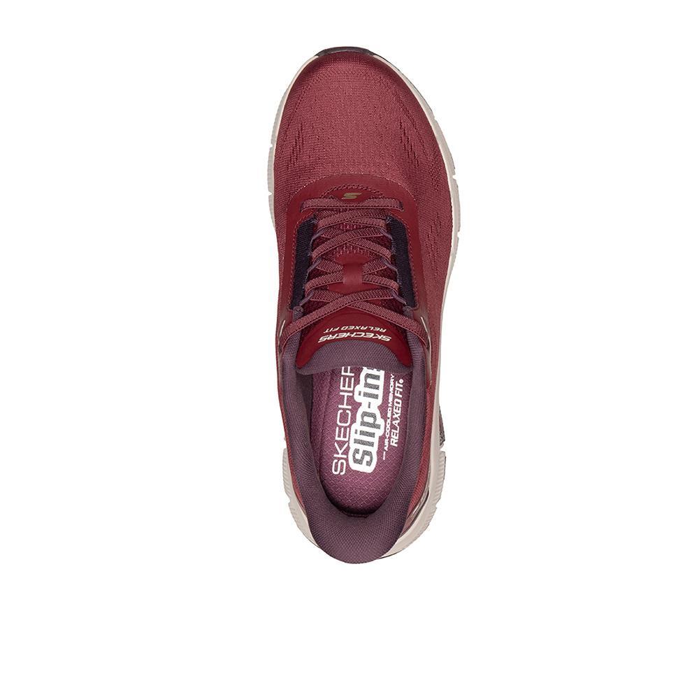 Zapatillas Skechers Hombre Relaxed Fit Flex Burdeos 3/5