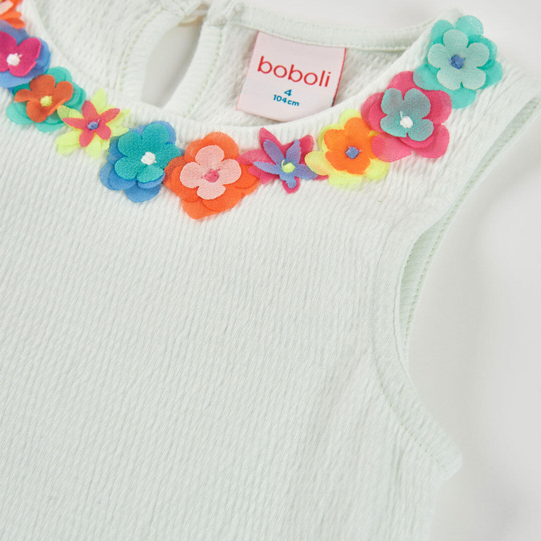 Camisetas De Tirantes de verano de gimnasia kids niña boboli gris 3/4