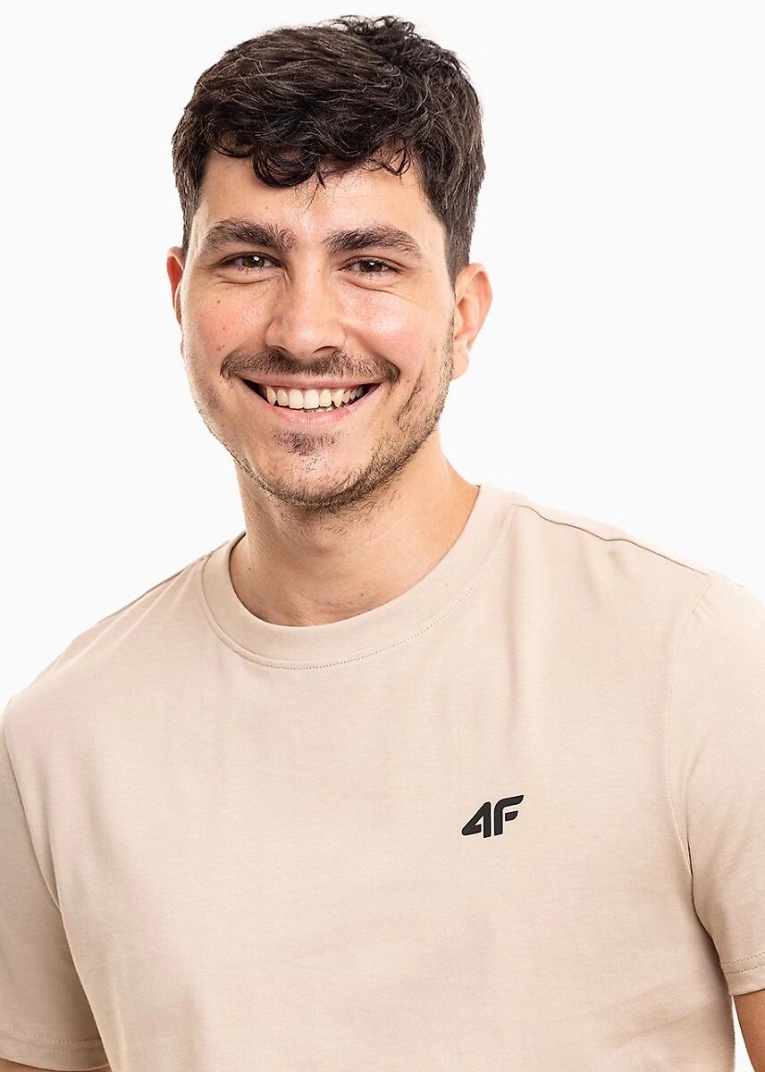 T-shirt bawełniany męski 4F 4FWSS26TTSHM4484 3/4