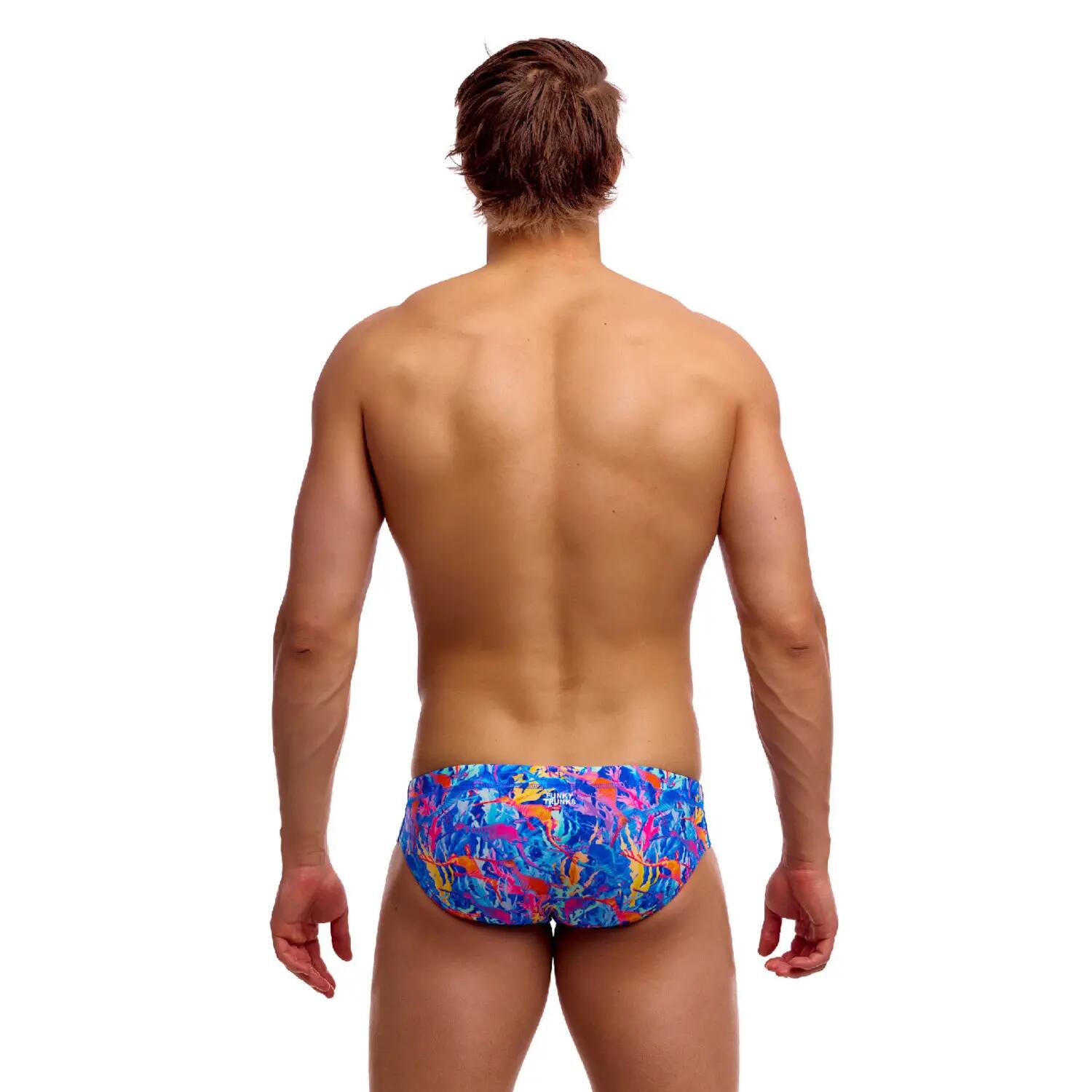 Funky Trunks Zwemslip Seamed Brief Dragons Den Zwart 7/8