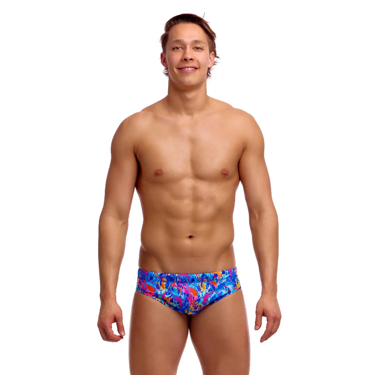 Funky Trunks Zwemslip Seamed Brief Dragons Den Zwart 6/8