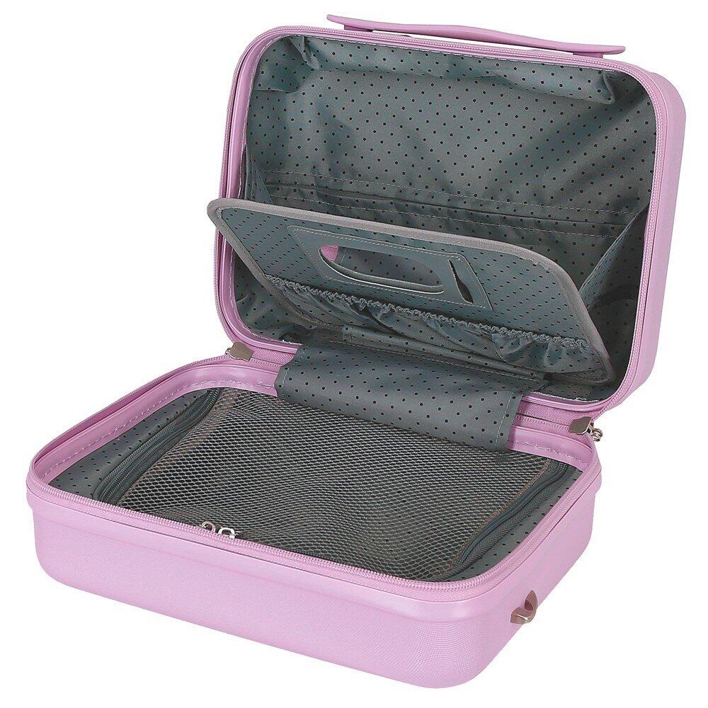 Necessaire Mickey happiness ABS com capacidade de 9L lilás 4/5