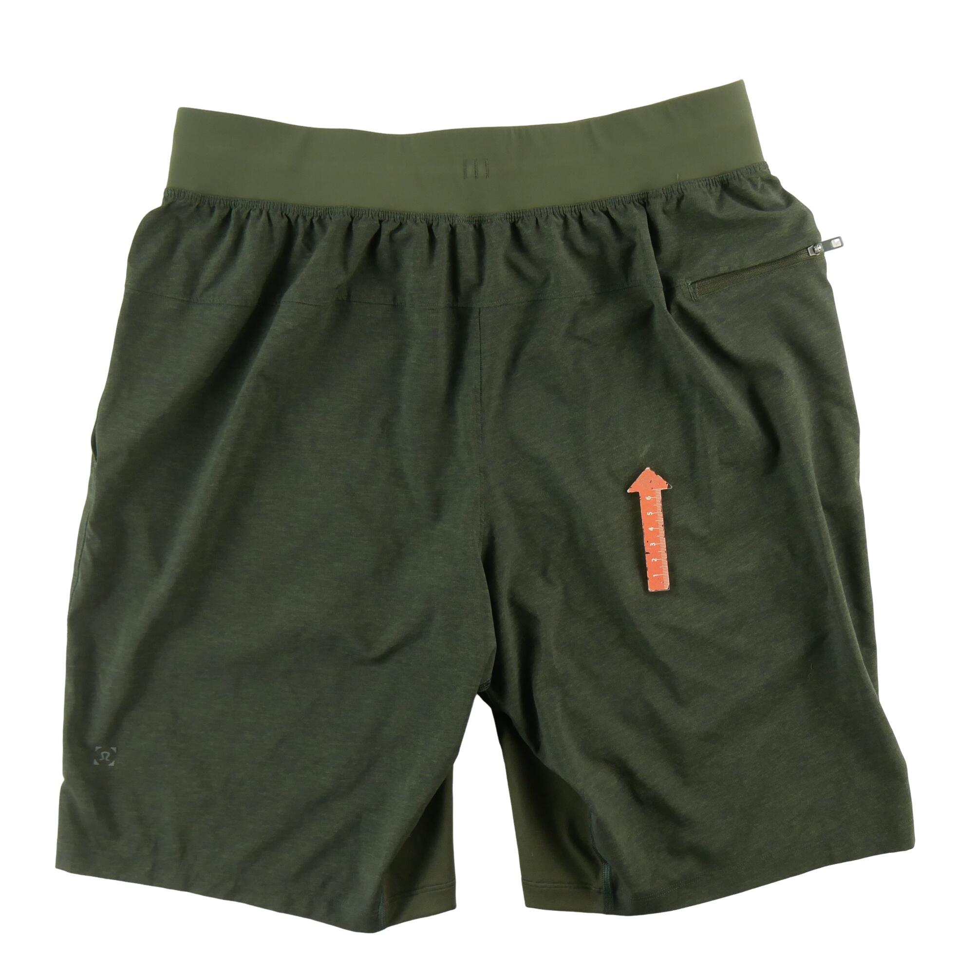 Segunda Vida - Short Hombre Lululemon T.H.E. sin forro verde - Bueno 6/7