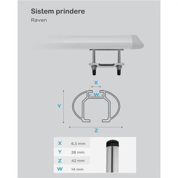 Bare transversale Menabo Raven pentru Volkswagen Passat (B7) Variant 2011-2014 5/7