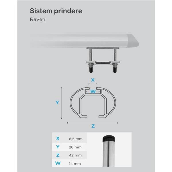Bare transversale Menabo Raven pentru Opel Sintra 1996-1999