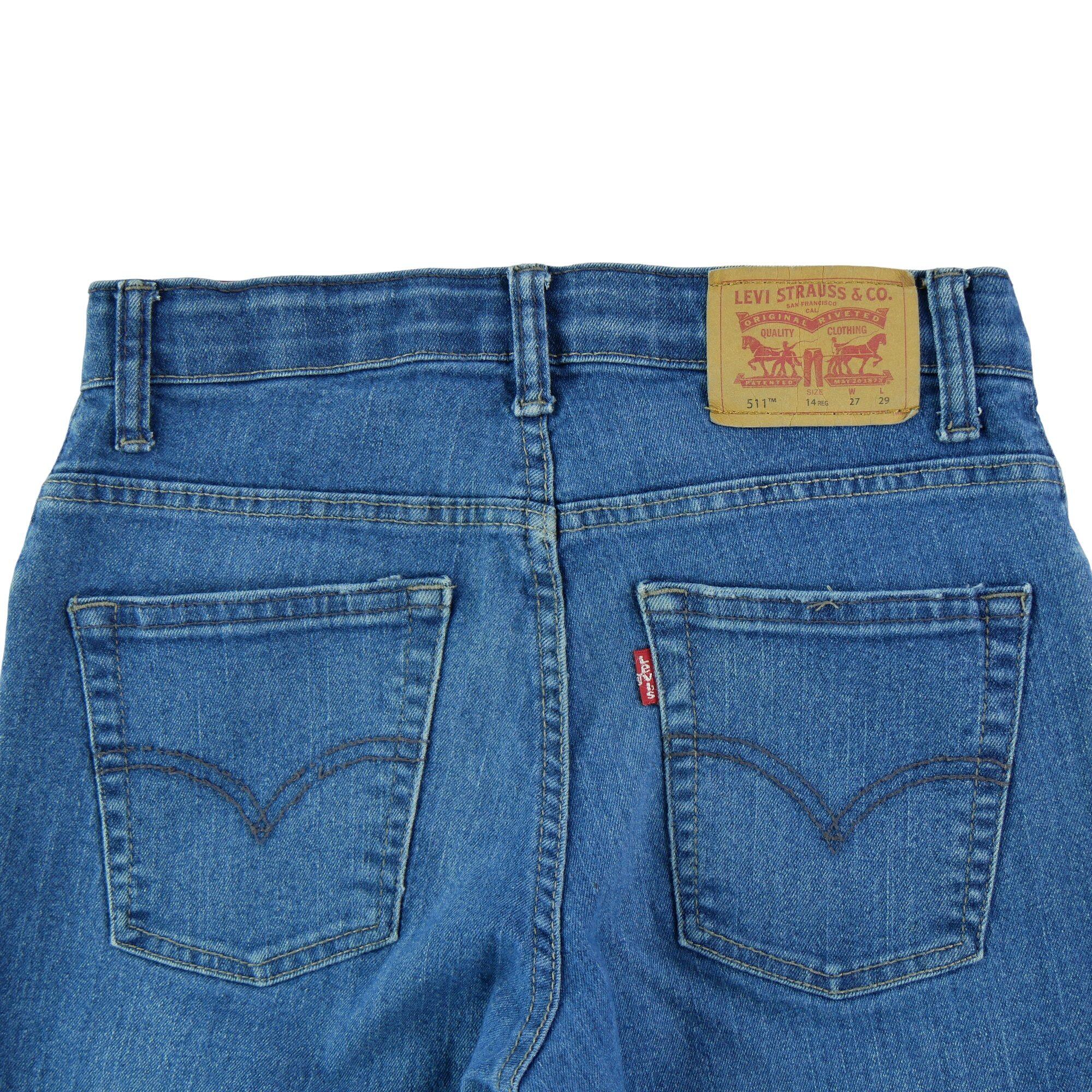 Jeans azules Levi's 501 para mujer 4/7