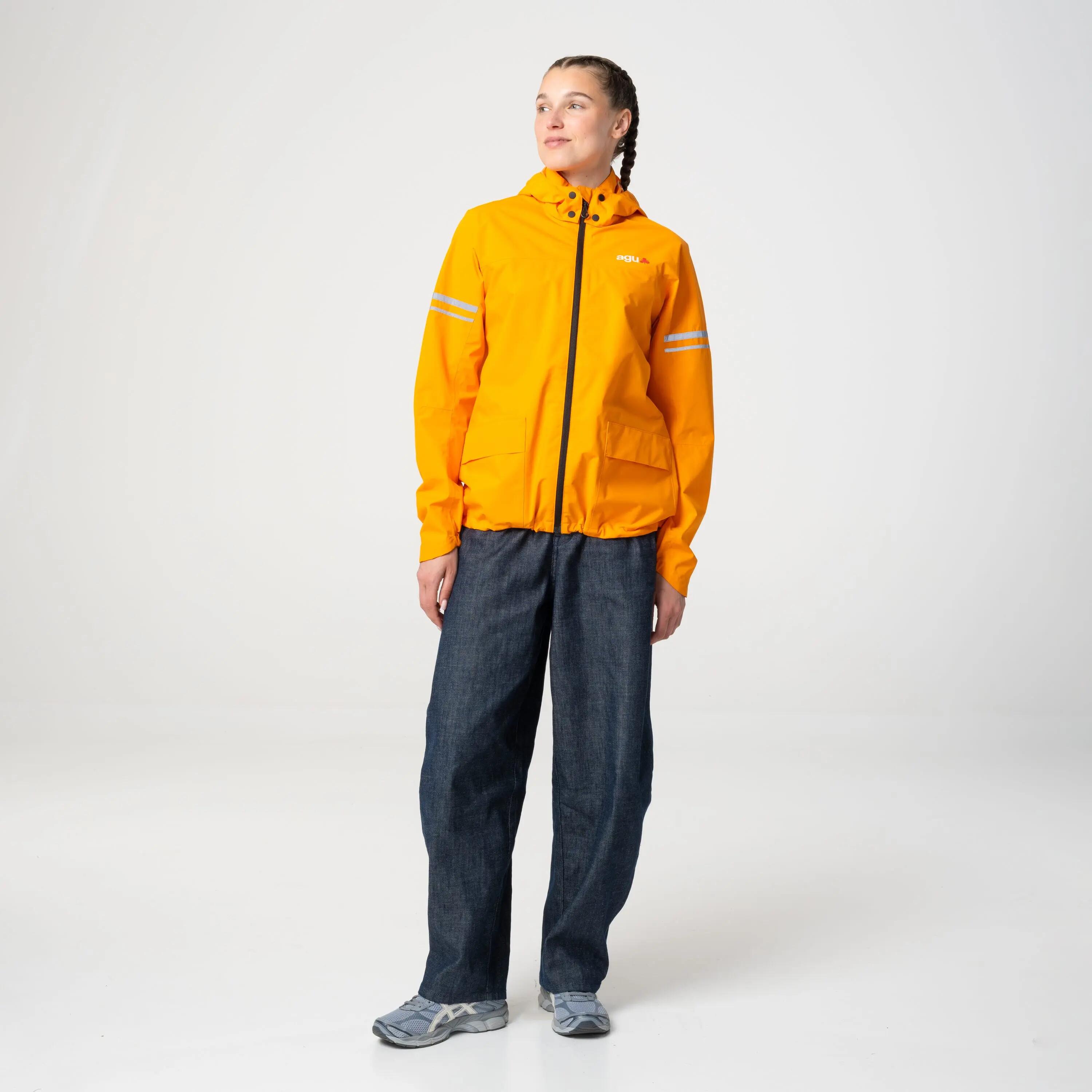 Veste de pluie vélo ville imperméable 10000 mm Original II orange 4/7