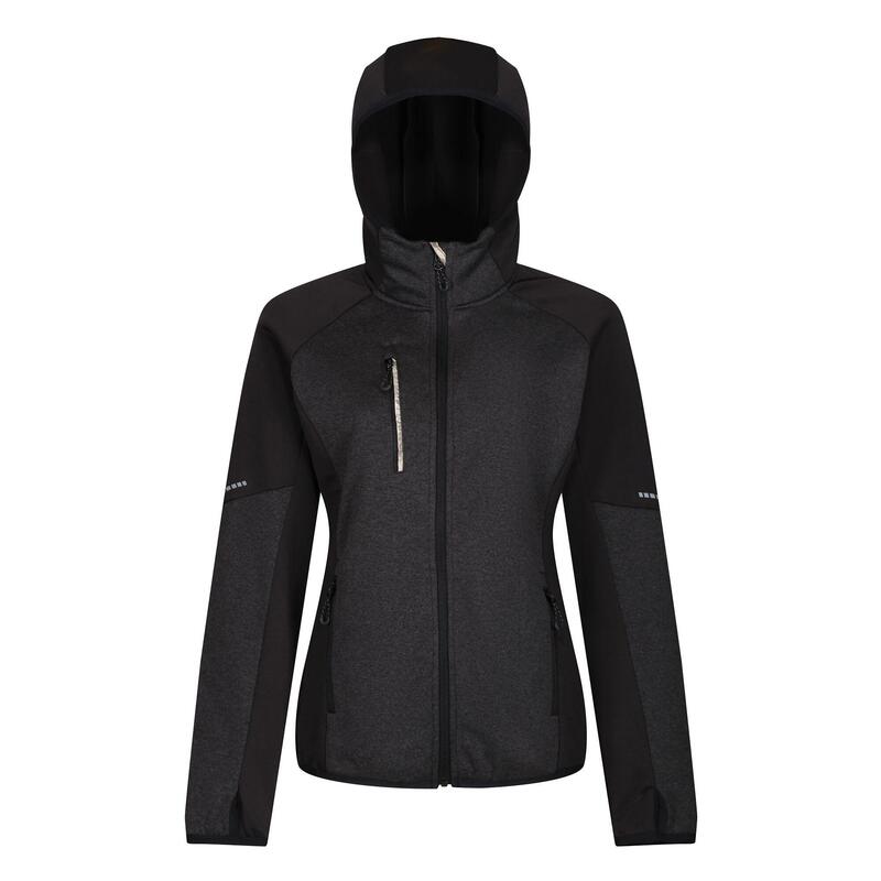 Womens/Ladies XPro Coldspring II Fleece Jacket (Grey Marl/Black)
