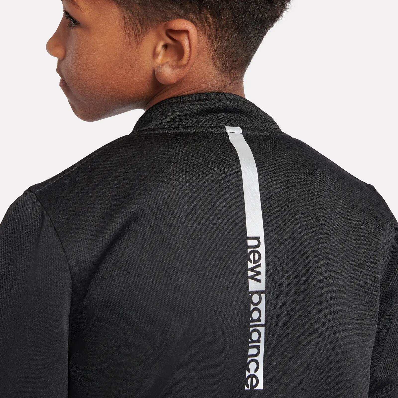 New Balance Boys NB Double Knit Full-Zip Funnel Top 3/5