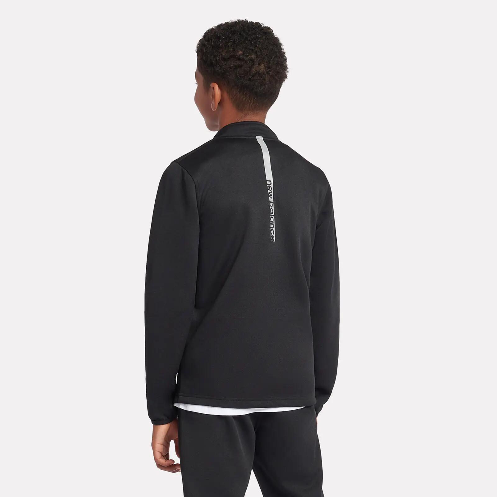 New Balance Boys NB Double Knit Full-Zip Funnel Top 2/5