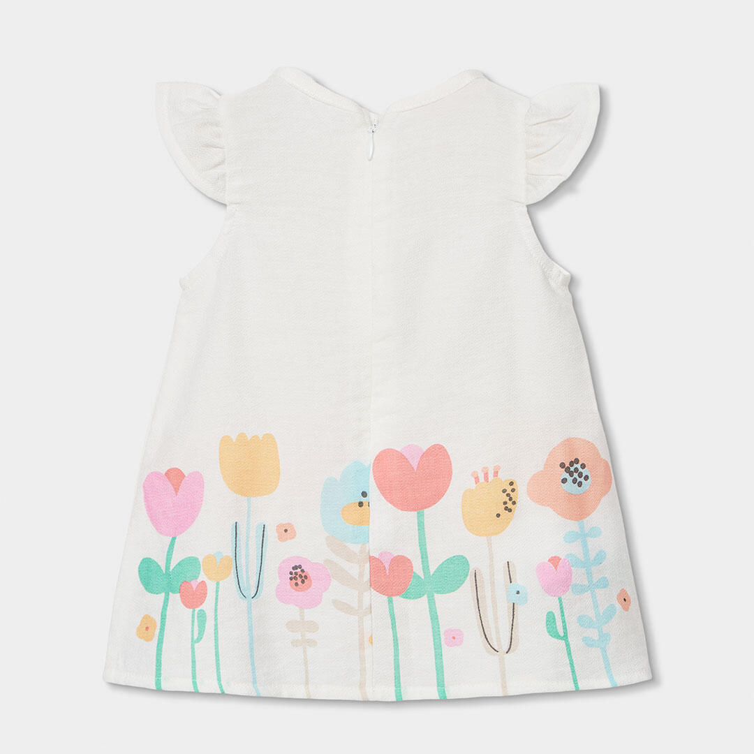 Vestidos de verano de tenis bebé niña boboli blanco 2/6