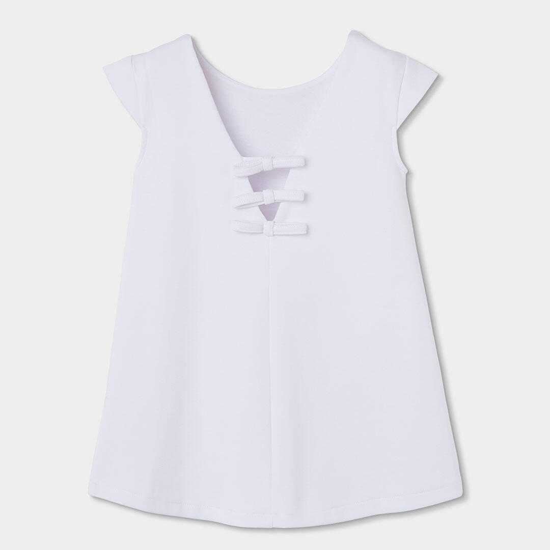 Vestifod de verano de tenis kids niña boboli blanco 2/4