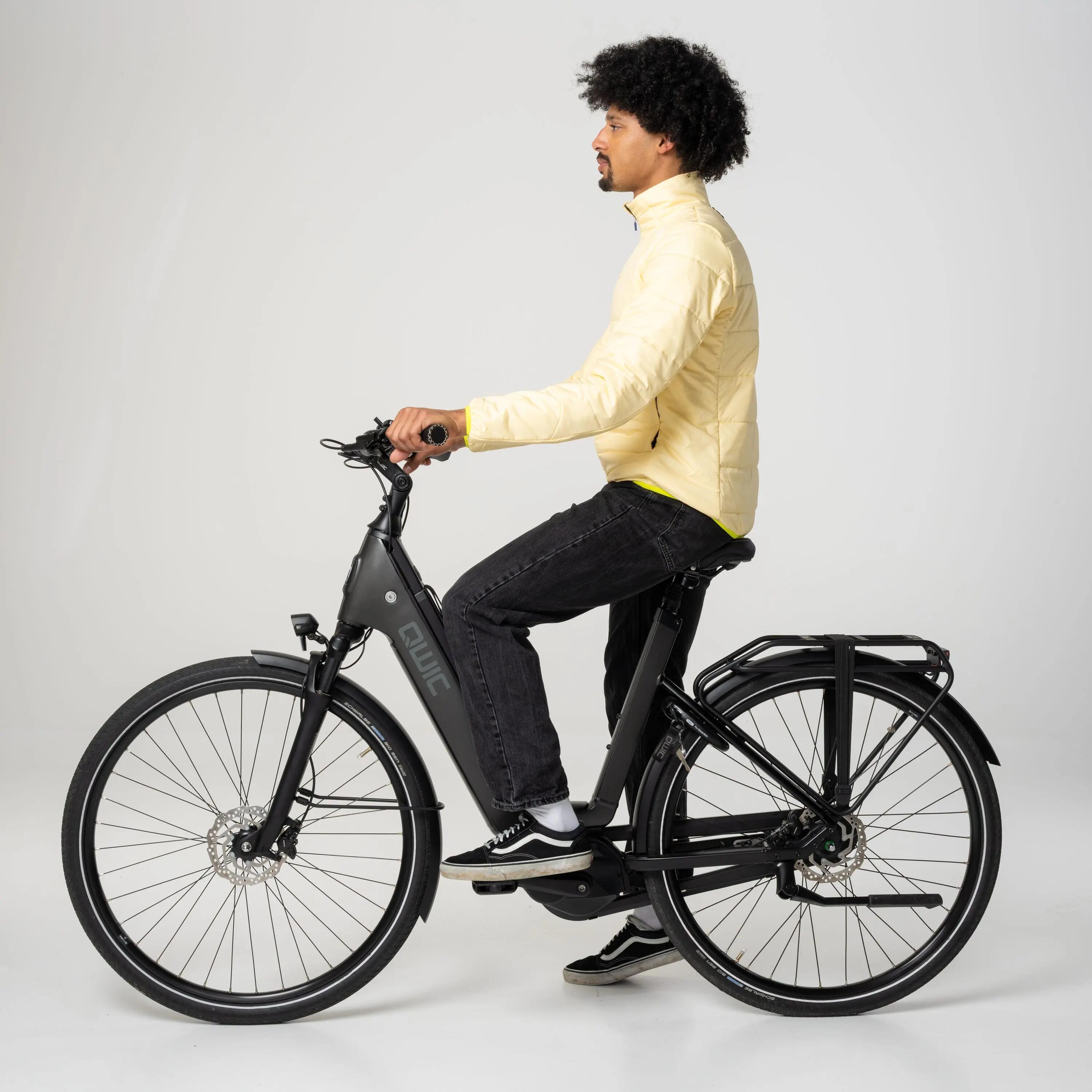 Dames Heren Fietsen Tussenjack Isoguard Beige 4/7